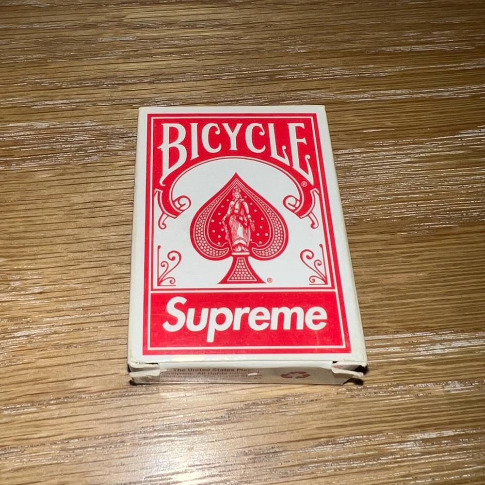 Supreme Bicycle Red and White Playing Cards
